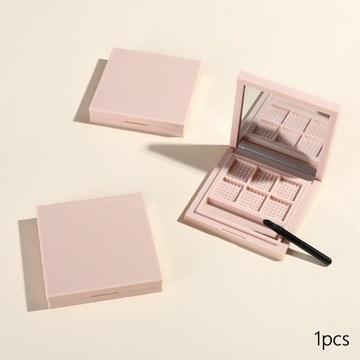 Пустая палитра теней для макияжа, маленькая коробка-органайзер, пустые 6 слотов