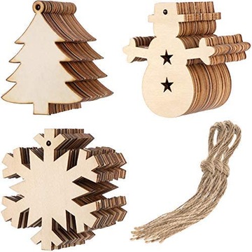 OZDOBY CHOINKOWE MIX DO ZAWIESZENIA EKO 12szt 8cm