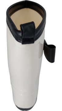 ДЕТСКИЕ РЕЗИНКОВЫЕ БОТИНКИ С УЗОРОМ БАНТ КРЕМОВО-ЧЕРНЫЕ r26