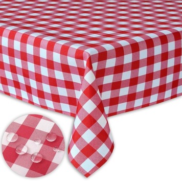 OBRUS PLAMOODPORNY KRATA WŁOSKA - 110X220 KRATKA