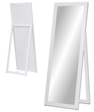 BEZPIECZNE lustro STOJĄCE rama 180x60 białe kolory