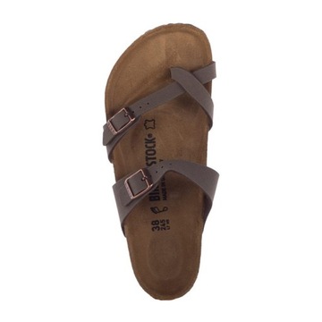 Buty na Lato Klapki Japonki Birkenstock Mayari Nubuck 71061 Brązowe