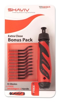 Zestaw gratownik MANGO II + 10x ostrza E100 BONUS PACK SHAVIV