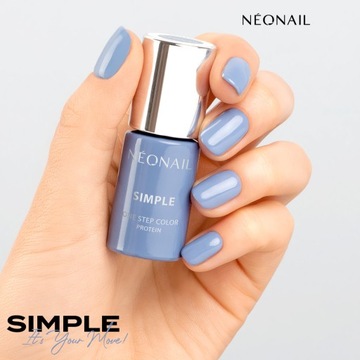 NEONAIL SIMPLE Niebieski Lakier Hybrydowy 3w1 NOSTALGIC 7,2 ml - OUTLET