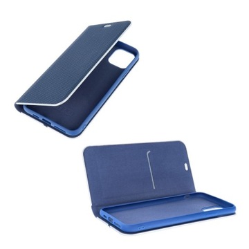 Etui Pokrowiec Luna Case Futerał Carbon Książka do Apple iPhone SE 2022