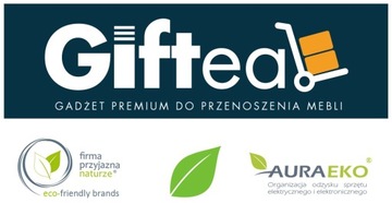 ZESTAW ROLKI DO TRANSPORTU PRZESUWANIA MEBLI GIFTEAK *WIDEO*