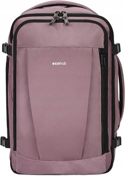 PLECAK PODRÓŻNY BAGAŻ PODRĘCZNY RYANAIR Ecohub 40X20X25cm 20L RÓŻOWY