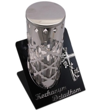 Znicz metalowy lampion dla Baci Dziadka Kochanym Dziadkom dla Dziadków