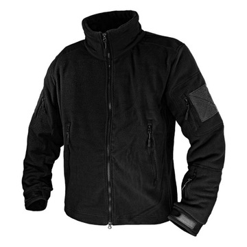 BLUZA POLAROWA POLAR HOOPER CAMO 390g/m2 CZARNA XS