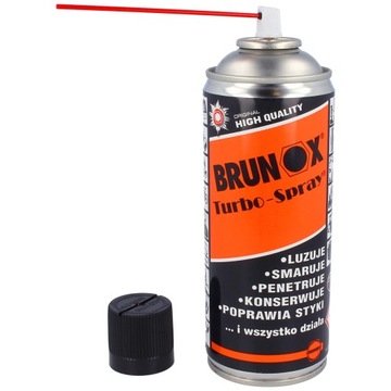 Brunox Turbo-Spray 400ml smar rowerowy do konserwacji roweru linek pancerzy