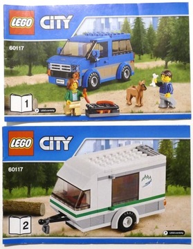 LEGO INSTRUKCJA CITY 60117 Van z przyczepą kamping