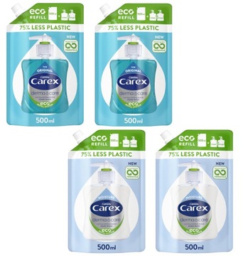CAREX MYDŁO ANTYBAKTERYJNE ORIGINAL+MOISTURE 4x500
