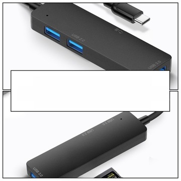 Разветвитель USB-C для ноутбука, концентратор, док-станция EC