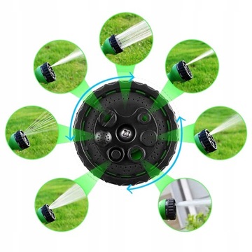 ВЫДВИЖНОЙ САДОВЫЙ ШЛАНГ 30М МОЩНЫЙ ПИСТОЛЕТ 7 РЕЖИМОВ