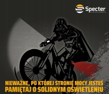 Велосипедный фонарь Spectre Forte 1200 лм, внешний аккумулятор