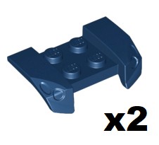LEGO 44674 Mudguard 2x4 C. Niebieski 2 szt. NOWY