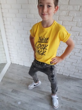Предварительно постиранные уличные брюки черные Style Kids 104