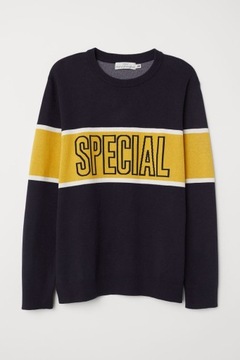 H&M HM Żakardowy sweter z bawełny special 38 M