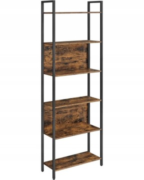 REGAŁ WIELOFUNKCYJNY PÓŁKA LOFT INDUSTRIAL 186 CM