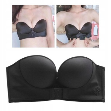 PUSH UP NIEWIDOCZNY BIUSTONOSZ BEZ RAMIĄCZEK, 75B