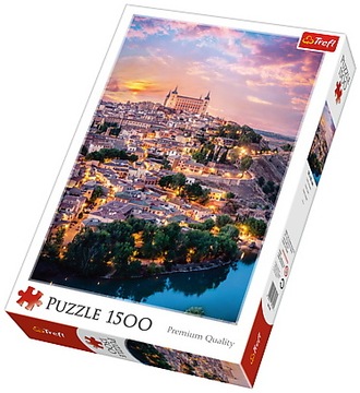 Puzzle KRAJOBRAZOWE Toledo Hiszpania 1500 ELEMENTÓW Trefl PIĘKNY OBRAZEK