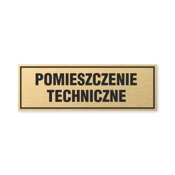 Tabliczka złota z taśmą OPZ-51-POMIESZCZENIE TECHNICZNE