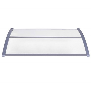 КРЫША НАД ДВЕРЬЮ, АЛЮ, ПОЛИКАРБОНАТ, 80х150см, ВХОД, АРОЧНЫЙ КЛИМАТ