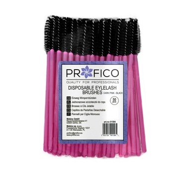 Кисти для ресниц Profico 50 шт. розовые.