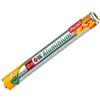ТОЛСТАЯ ПРОЧНАЯ АЛЮМИНИЕВАЯ ФОЛЬГА ПИЩЕВОЕ ПИТАНИЕ PACLAN 10M