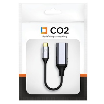 АДАПТЕР CO2 USB-C ПОРТ ДИСПЛЕЯ 1.4 КАБЕЛЬНЫЙ АДАПТЕР USB TYPE C DP 8K 60 Гц
