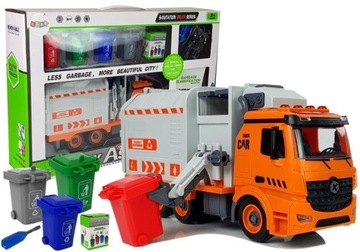 Zestaw DIY Śmieciarka Sorter Segregowanie Odpadów Gra Śrubokręt Dźwięk Efek