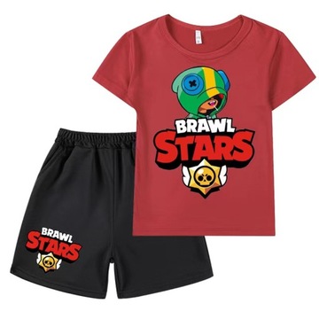 KOSZULKA T-SHIRT SZORTY DZIECIĘCA BRAWL STARS LEON