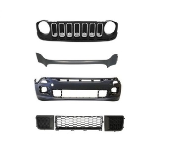 JEEP RENEGADE 14-18 ZDERZAK + GRILL CHROM PRZÓD
