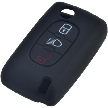 ETUI SILIKONOWE CITROEN/PEUGEOT CZARNE 3 PRZYCISKI