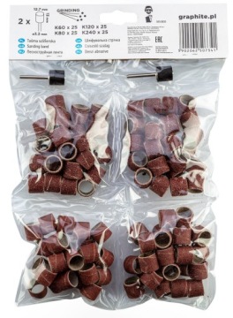 Шлифовальная лента 12,7 мм 100 шт GRAPHITE 55H077