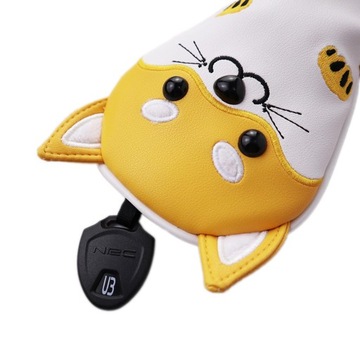 Защитный чехол для головы водителя d-Golf Cute Shiba Inu Guard UT Желтый 37x17,5 см