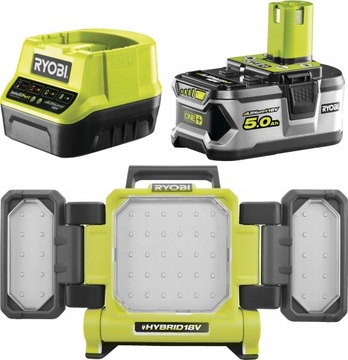Галоген -светодиодная лампа Гибрид Ryobi RLPH18 3000L 5AH