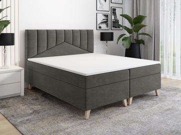 Łóżko kontynentalne + topper 160x200 kolory