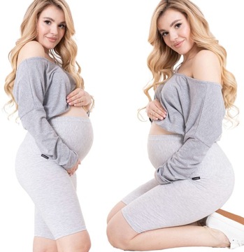LEGGINSY CIĄŻOWE KOLARKI KRÓTKIE SPODENKI R. 4XL