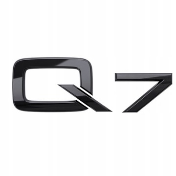 Emblemat Czarny Audi Q7 Znaczek Logo SPORT Na Tył
