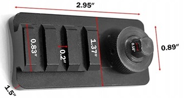 Adapter szyny Picatinny Sling Swivel Stud DO BIPOD