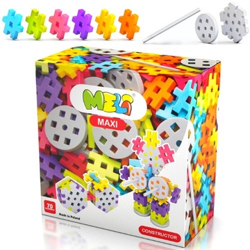 KLOCKI MELI MAXI CONSTRUCTOR 70 elementów