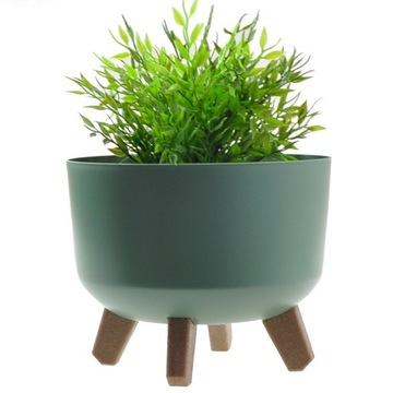 DONICZKA MISA NA NÓŻKACH ZIELEŃ WKŁAD 24 cm WYSOKA