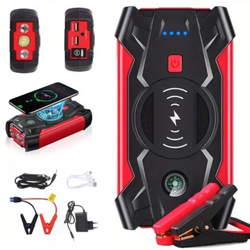 JUMP STARTER MOCNY ROZRUCH BOOSTER POWERBANK KOMPASEM ZESTAW 20000MAH