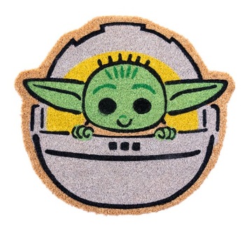 Wycieraczka pod drzwi Star Wars The Mandalorian Yoda do butów 53x58 cm