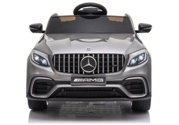 Mercedes GLC 63S Аккумуляторный автомобиль, окрашенный 4x4, 180 Вт, серебристый