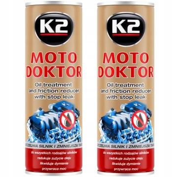 K2 T345S MOTO DOKTOR SILENCES SEALS ПРИСАДКА В МОТОРНОЕ МАСЛО 443 мл