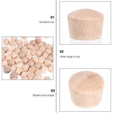 Заглушки для ремесленной мебели, деревянные верхние пуговицы