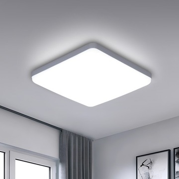 LAMPA ŁAZIENKOWA SUFITOWA LAMPA PLAFON LED BIAŁY NOWOCZESNA 6500K IP44 36W