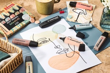 Хайлайтеры Stabilo Boss Original, набор NATURE COLORS, 6 шт.